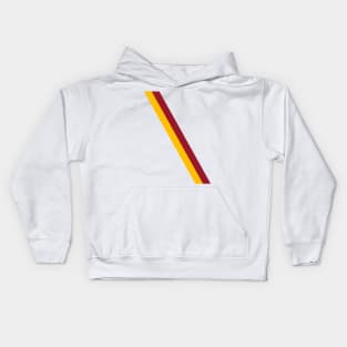 Motherwell Retro 1973 White Amber Claret Sash Kids Hoodie